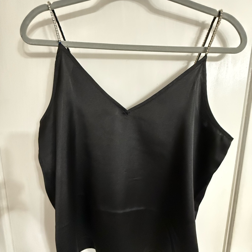 Express Black Fitted Backless Camisole